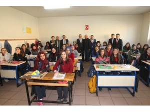 Kaymakam Güler Ve Başkan Köşker Ziya Gökalp Lisesi’ne Konuk Oldu