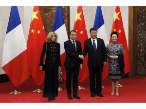Macron İle Jinping Pekin’de Bir Araya Geldi