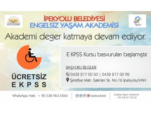 İpekyolu Belediyesinden Ekpss Hazırlık Kursu