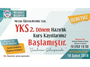 Melikgazi Belediyesi Yks 2. Dönem Kurs Kayıtları Başladı
