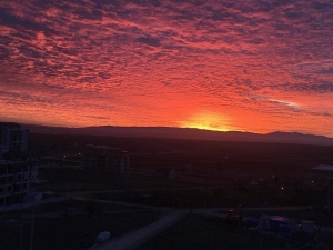 Uşak’ta Bu Sabah Güneş Farklı Doğdu