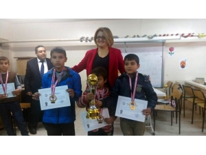Satranç Turnuvasında Dereye Girenlere Ödülleri Verildi