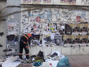 İpekyolu Belediyesinden Duvarları Güzelleştirme Çalışması