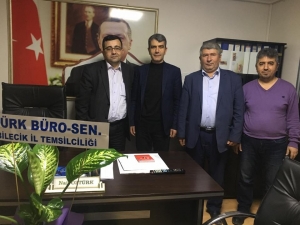 Türk Büro-sen’den Merkez İlçe Başkanlığı’na Ziyaret