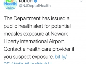 New Jersey’de Halk Sağlığı Uyarısı Yapıldı