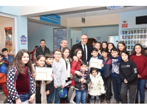 Öğrenciler Karnelerini Başkan Karaçoban’dan Aldı