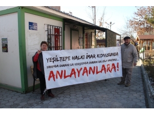 Yeşiltepe Mahallesinin Taleplerini Anlatan Pankart Kesildi