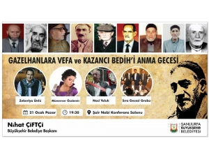 Kazancı Bedih Şanlıurfa’da Anılacak