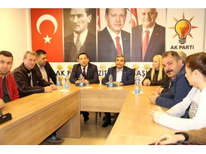 Taşkın, Ak Parti Mezitli İlçe Başkanlığını Ziyaret Etti