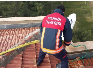 Mardin’de İtfaiye İlçeyi Temizledi