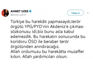 Milletvekili Uzer’den ’Afrin’ Değerlendirmesi