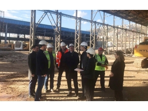 Genel Sekreter Bayram, Yapımı Devam Eden Kongre Merkezini İnceledi