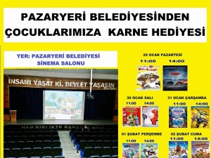 Başkan Yalçın’dan Çocuklara Karne Hediyesi