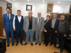 Kefalet Kooperatifi’nden Tuhafiyeciler Odası Başkanı Sefa Şen’e ’Hayırlı Olsun’ Ziyareti