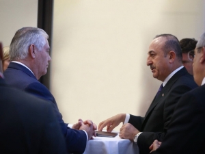 Bakan Çavuşoğlu, Abd’li Mevkidaşı Tillerson İle Bir Araya Geldi