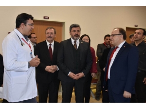 Vali Tutulmaz Ve Milletvekili Özkaya, Uygulama Ve Araştırma Hastanesi’nin Yeni Birimlerini İnceledi