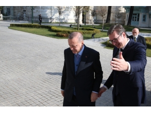 Erdoğan, Sırbistan Cumhurbaşkanı Vuçiç İle Görüşüyor