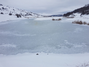 Samsun’da Gölbel Dondu