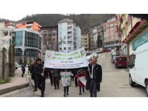 Artvin’de Kansere Karşı Yürüyüş Düzenlendi