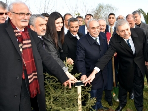 Omü’de Plaketler Fidana Dönüştü, 454 Fidan Toprakla Buluştu