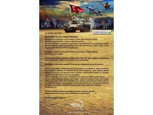 Medya Platformu’ndan Zeytin Dalı Harekatına Tam Destek