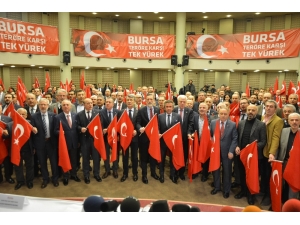 Bursa İş Dünyası Teröre Karşı Tek Yürek Oldu