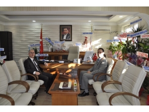 Kaymakam Yaman, İlçe Mem Müdürü Çetinkaya’yı Ziyaret Etti