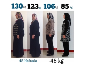 Diyetle 130 Kilodan 85’e Düştü