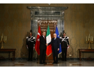 Cumhurbaşkanı Erdoğan, İtalya Cumhurbaşkanı Mattarella İle Görüştü