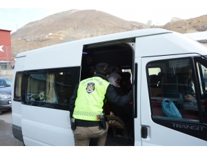 Çatak’ta Okul Servisleri Denetlendi