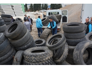 Ömrünü Tamamlayan Lastikler Ekonomiye Kazandırılıyor