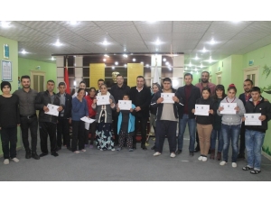 Engelli Kursiyerlere Sabun Üretimi Sertifikası Verildi