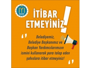 Bilecik Belediyesinden Dolandırıcılara Karşı Uyarı
