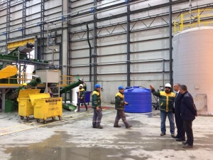 Başkan Yaman Katı Atık Fabrikasında İncelemelerde Bulundu