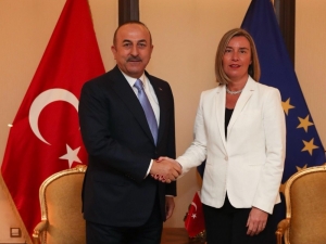 Çavuşoğlu, Ab Yüksek Temsilcisi Mogherini İle Görüştü