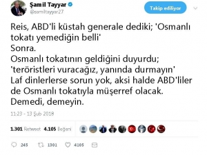 Şamil Tayyar’dan, Erdoğan’ın "Osmanlı Tokadı" Cevabına Destek