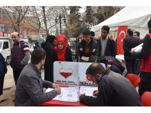 Kahta’da Kan Ve Kök Hücre Bağışı Kampanyasına Yoğun İlgi