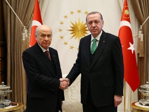 Cumhurbaşkanı Erdoğan, Mhp Lideri Bahçeli’yi Kabul Etti