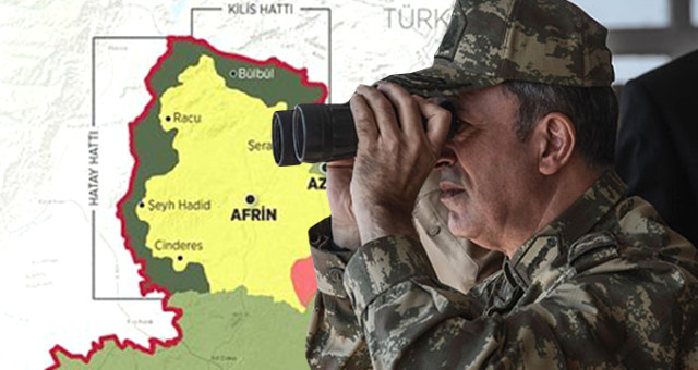 Zeytin Dalı'nda 38 Gün Geride Kaldı! Afrin'de Hilal Tamamlandı, Paşalar Sınıra Çıkarma Yaptı