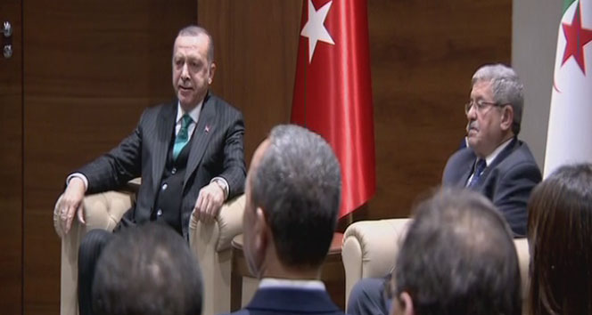 Cumhurbaşkanı Erdoğan, Cezayir Başbakanı Ouyahia'yla Bir Araya Geldi