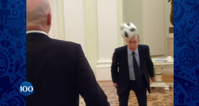 Putinden Futbol Şov