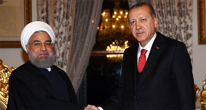 Cumhurbaşkanı Erdoğan, İran Cumhurbaşkanı Ruhani Ile Baş Başa Görüştü