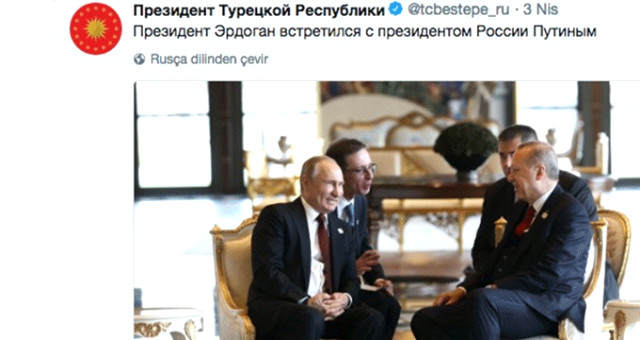 Cumhurbaşkanlığı Rusca Twitter Yayınına Başladı, İlk Gün 70 Bin Kişi Takip Etti