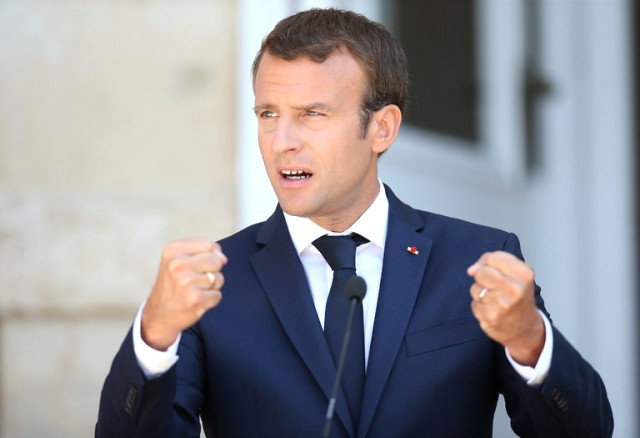 Fransa Cumhurbaşkanı Macron: Zamanı Geldiğinde Suriye'yi Vurma Kararını Alacağız