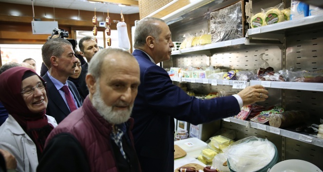 Cumhurbaşkanı Erdoğan, Beykoz’Da Şarküteriden Alışveriş Yaptı