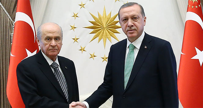 Cumhurbaşkanı Erdoğan, Mhp Lideri Bahçeli Görüşmesi Sona Erdi