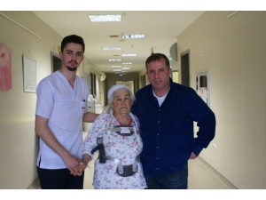 Omurgası Kırılan Hastanın 9 Aylık Çilesi Bitti