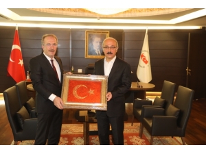 Rektör Uzun, Kalkınma Bakanı Elvan’ı Ziyaret Etti