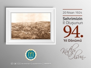 Başkan Yağcı’nın Bilecik’in İl Oluşunun 94. Yıl Dönümü Mesajı