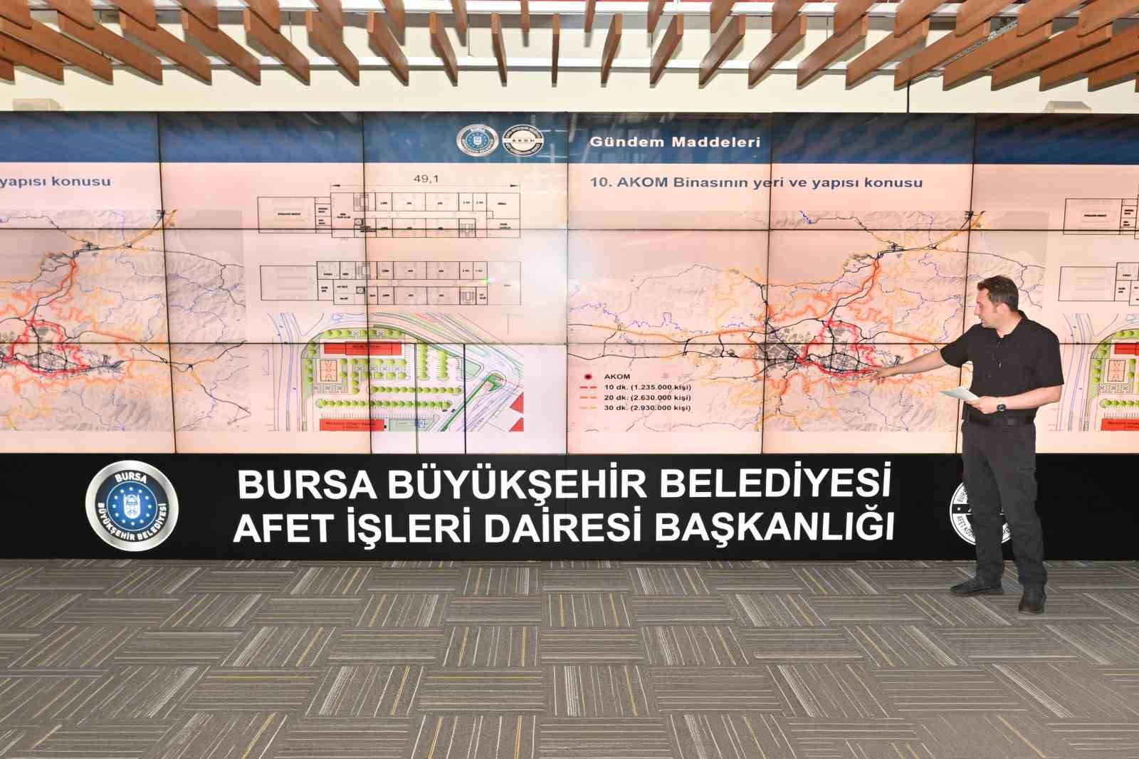 bursa-nin-afet-plani-akom-da-masaya-yatirildi